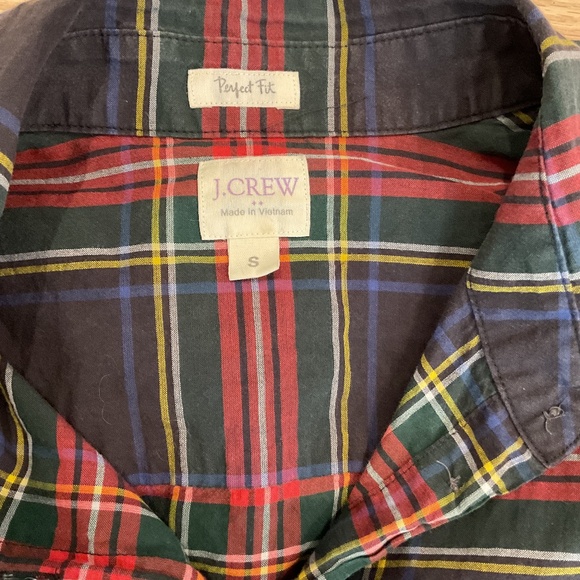 Three J Crew Factory Button Down Shirts Size Small see flaws in description - Picture 4 of 15